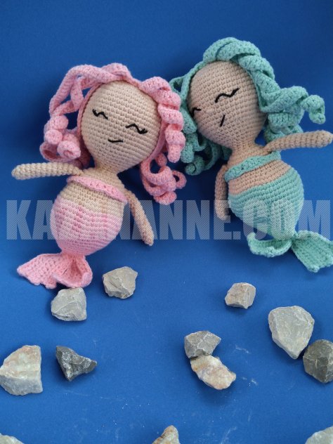 Amigurumi örgü deniz kızı