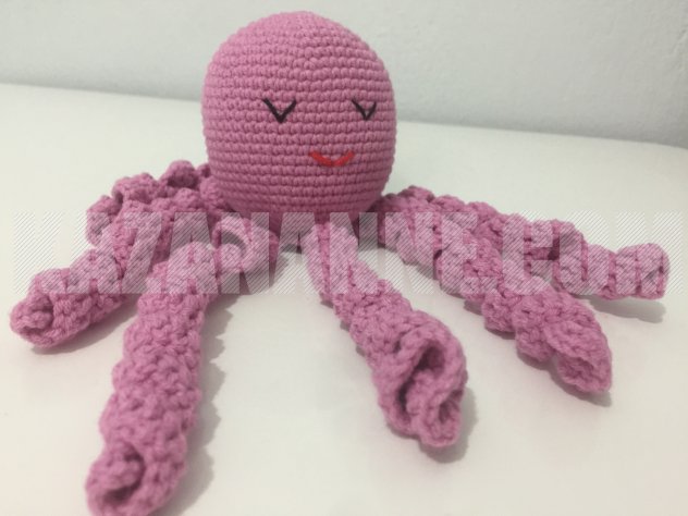 Amigurumi vikvik sesli ahtapot