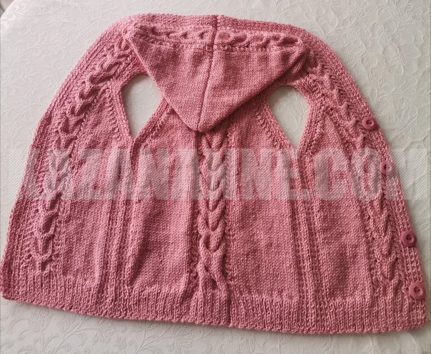 kapşonlu örgü yelek