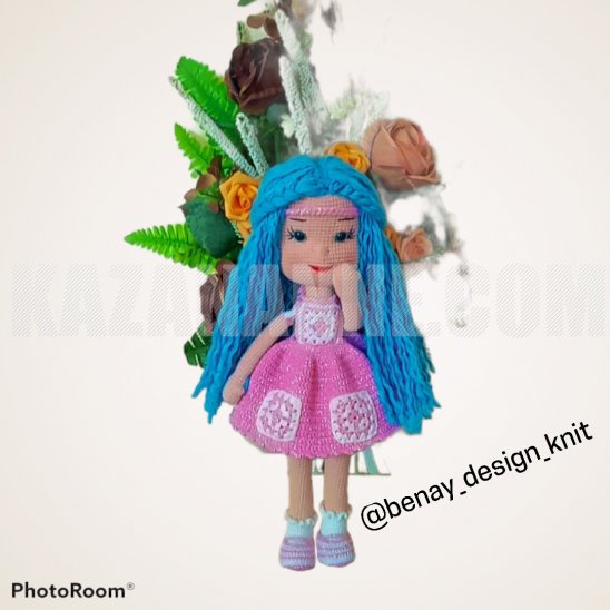 Organik İplerle örülmüş Amigurumi Bebek 