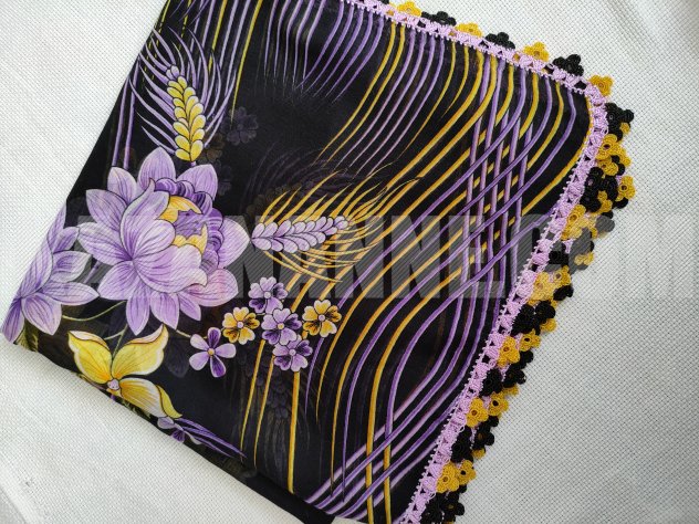 Tığ oyası tülbent